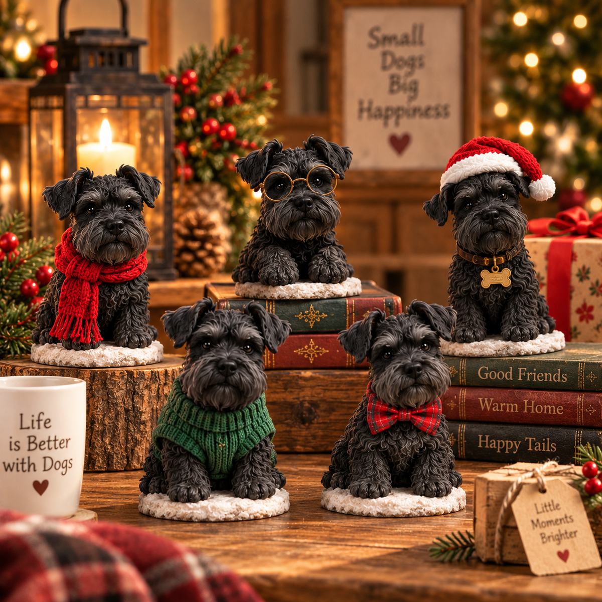 🐾 24 Days of Black Miniature Schnauzers — 24 Little Personalities