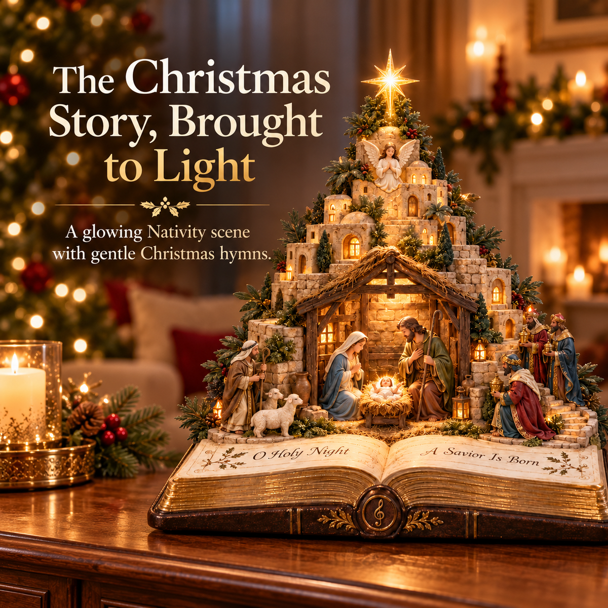 🔥 Last Day 50% OFF ⭐ Star of Bethlehem Christmas Light – Faith-Inspired Holiday Decor
