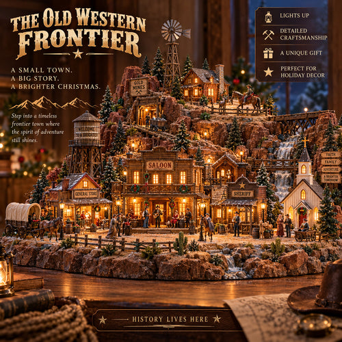 🤠✨ Old Western Frontier™ | Lighted Wild West Town