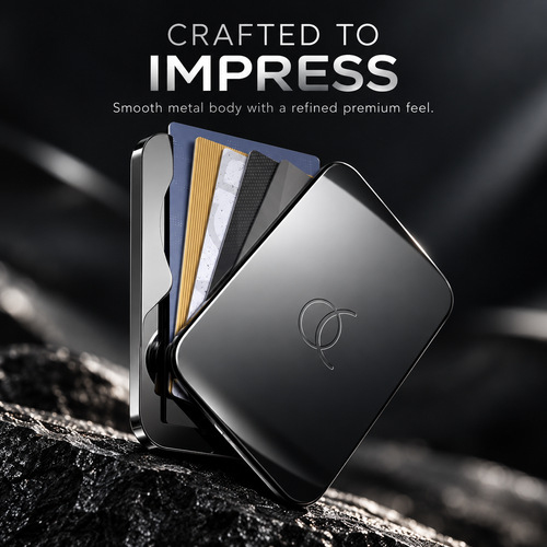 🧲 Snap. Slide. Go. | Slim Metal MagSafe Wallet with Quick Card Access ⚡