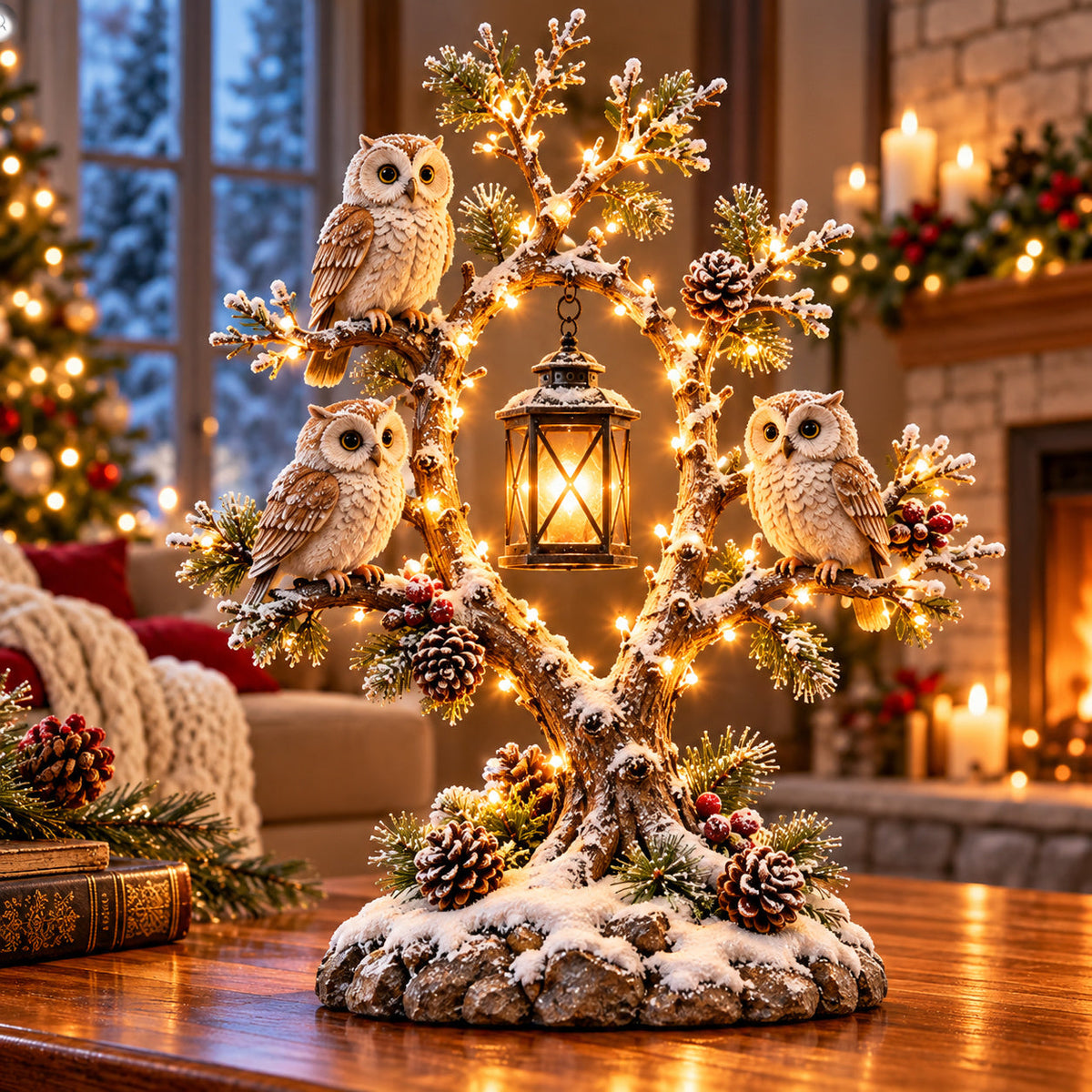 🦉 Who's Watching Over Your Winter Nights? ✨ Guardians of the Winter Night – A Glowing Woodland Wonderland!