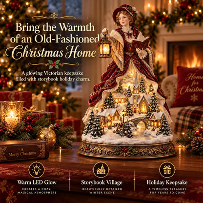 🔥 Last Day 49% OFF |✨🎶 Christmas Carol Belle™ | Victorian Lighted Tabletop Figurine