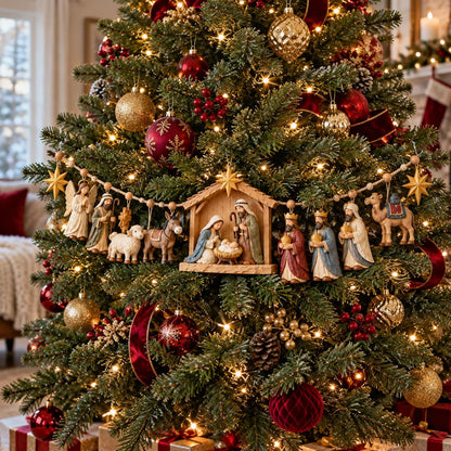 ✝️⭐ Hope Was Born in Bethlehem™ | Christmas Nativity Garland