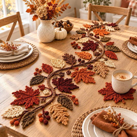 🍂 Harvest Leaves™ | Fall Thanksgiving Table Runner 🦃