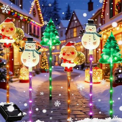 🎅✨ Solar Christmas Motion Lights™ | 6-Pack Animated Holiday Yard Lights