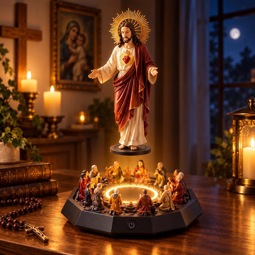 ✝️✨ Sacred Heart Ascension™ | Illuminated Jesus Faith Centerpiece