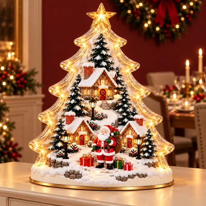 🎄 Christmas Within a Tree ✨ A Glowing Little World of Holiday Magic
