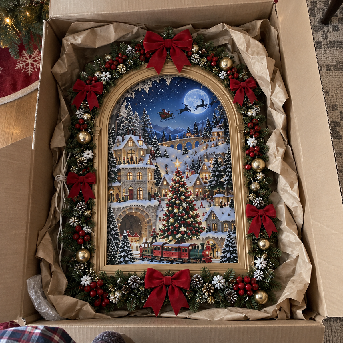 🎄✨ Christmas Through the Portal™ | Animated Holiday Village