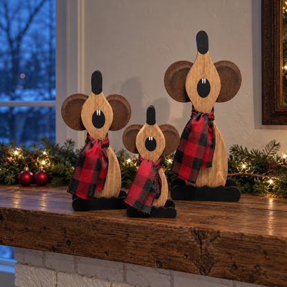 🎄 Christmas Eve Mouse Choir™ – Cozy Caroling Mice Christmas Figurine Set