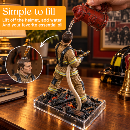 🚒💨 Firefighter Mist Station | Desktop Humidifier