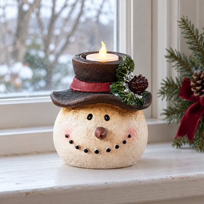 🎄 Christmas Eve Companions™ – 4-Piece Candlelit Holiday Figurine Set