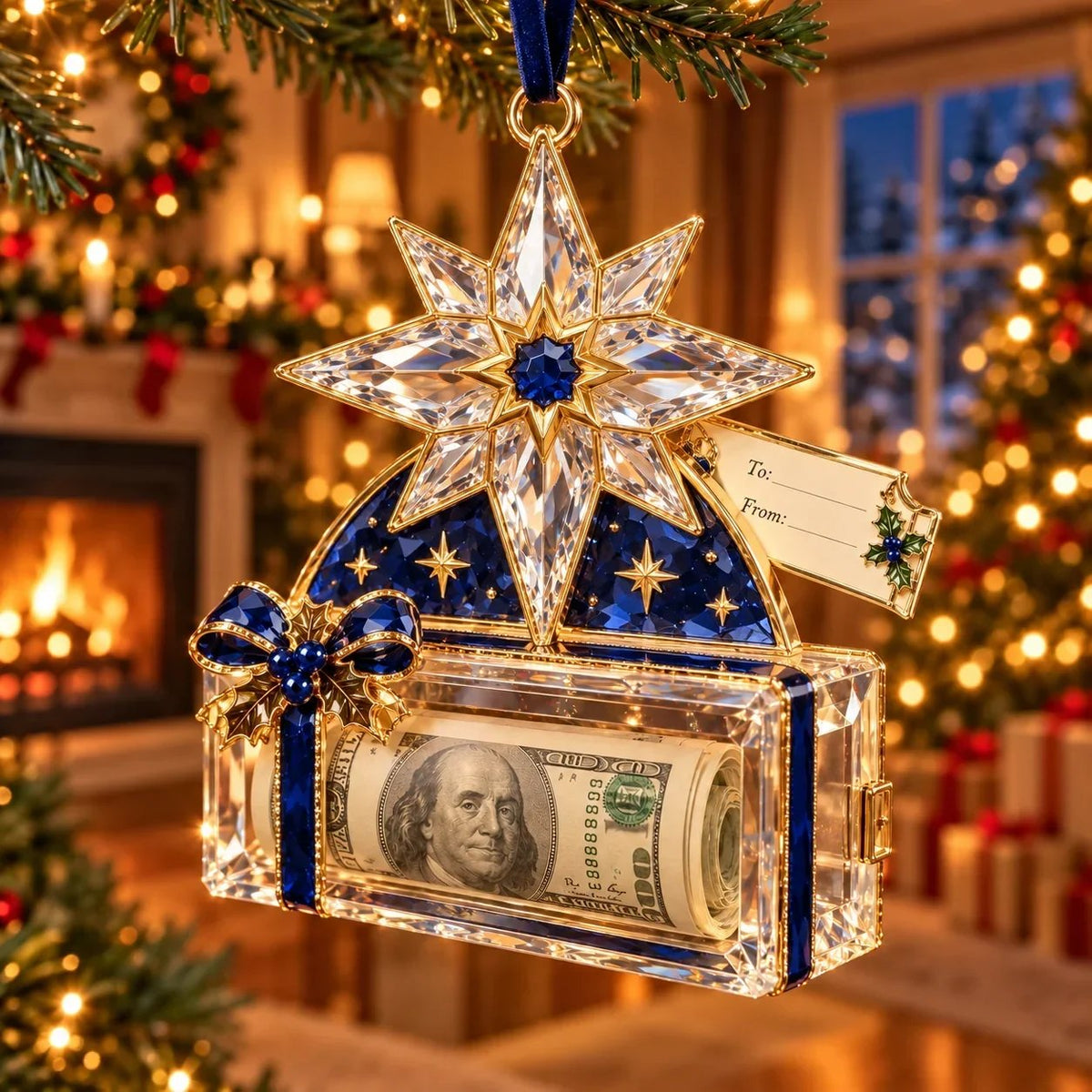 🎄✨ Christmas Money Magic™ | 20 Crystal-Style Cash Holders