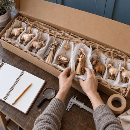 🎄🙏 Bethlehem Blessing™ | Wooden Nativity Garland