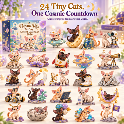 🐱 Devon Rex Little Alien Cats 24 Day Advent Calendar 2026