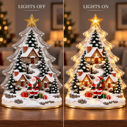 🎄 Christmas Within a Tree ✨ A Glowing Little World of Holiday Magic