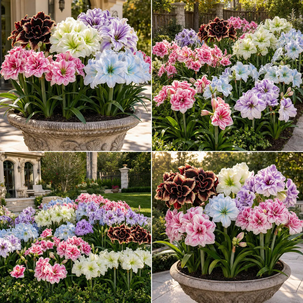 🌺  Giant Double Amaryllis – Bold Indoor Flower Bulbs