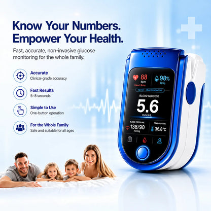 ⚕️✨ VitalTrack 12™ | 12-in-1 Needle-Free Wellness Trend Monitor