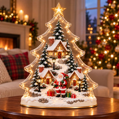 🎄 Christmas Within a Tree ✨ A Glowing Little World of Holiday Magic