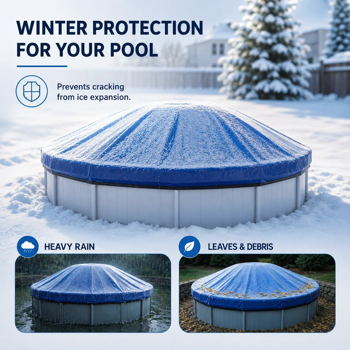 🛡️❄️ IceShield Pool Pillow – Heavy-Duty Winter Defense for Above-Ground Pools 💧
