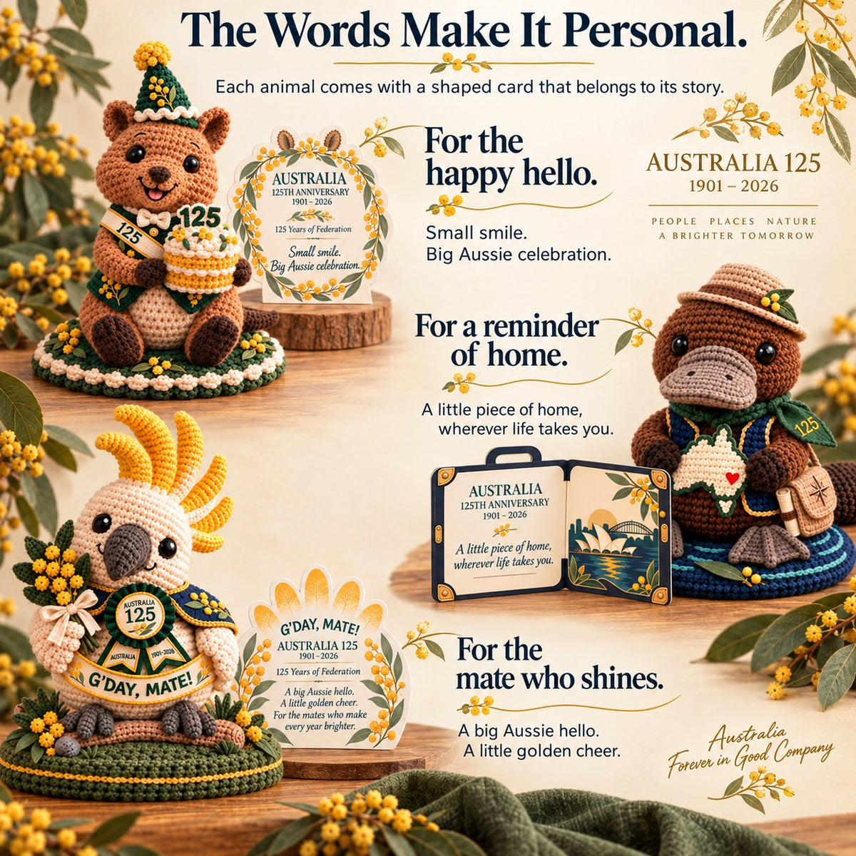⏳🇦🇺 Last Day 49% OFF | Australia 125™ – 3D Crochet Anniversary Keepsake 🎁