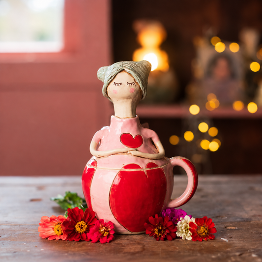 💖🧚 Handmade Fairy Mug Jar – 2-in-1 Storage & Drinkware