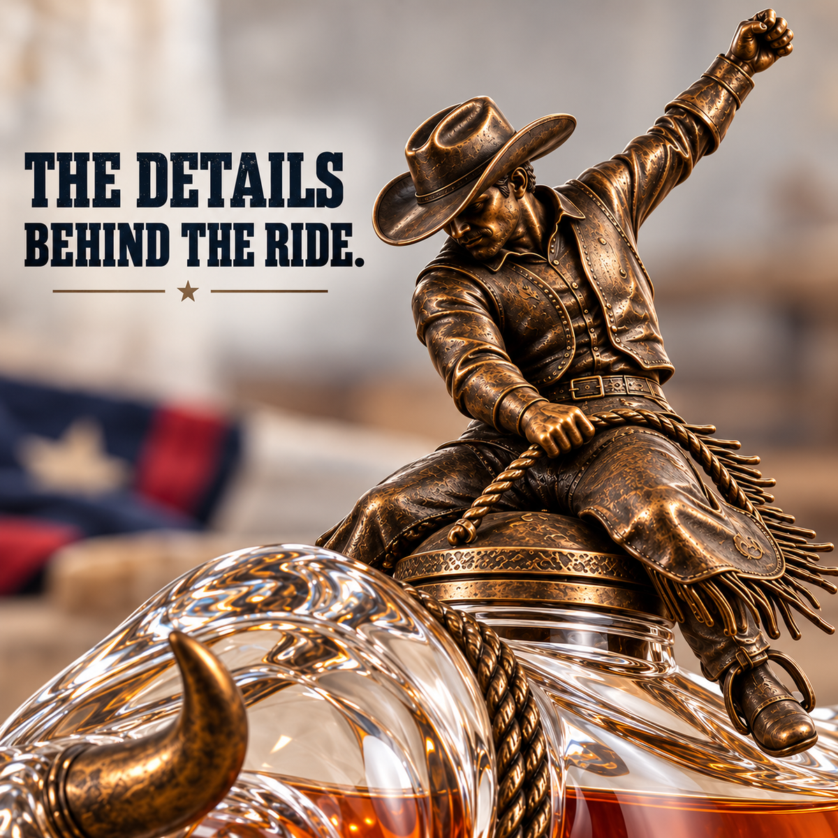 🔥 Hold On for Eight™ | Bull Rider Collector’s Whiskey Decanter