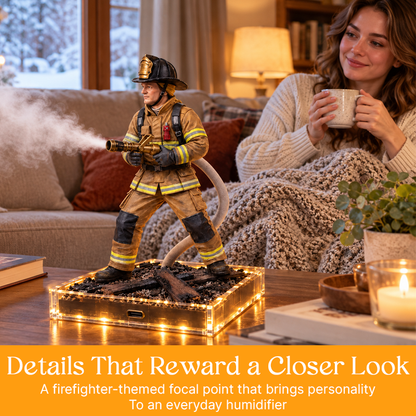 🚒💨 Firefighter Mist Station | Desktop Humidifier