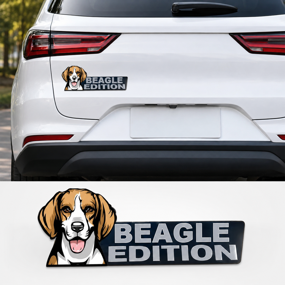 🐾 Your Dog. Your Badge. | Laser-Cut Breed Car Emblem