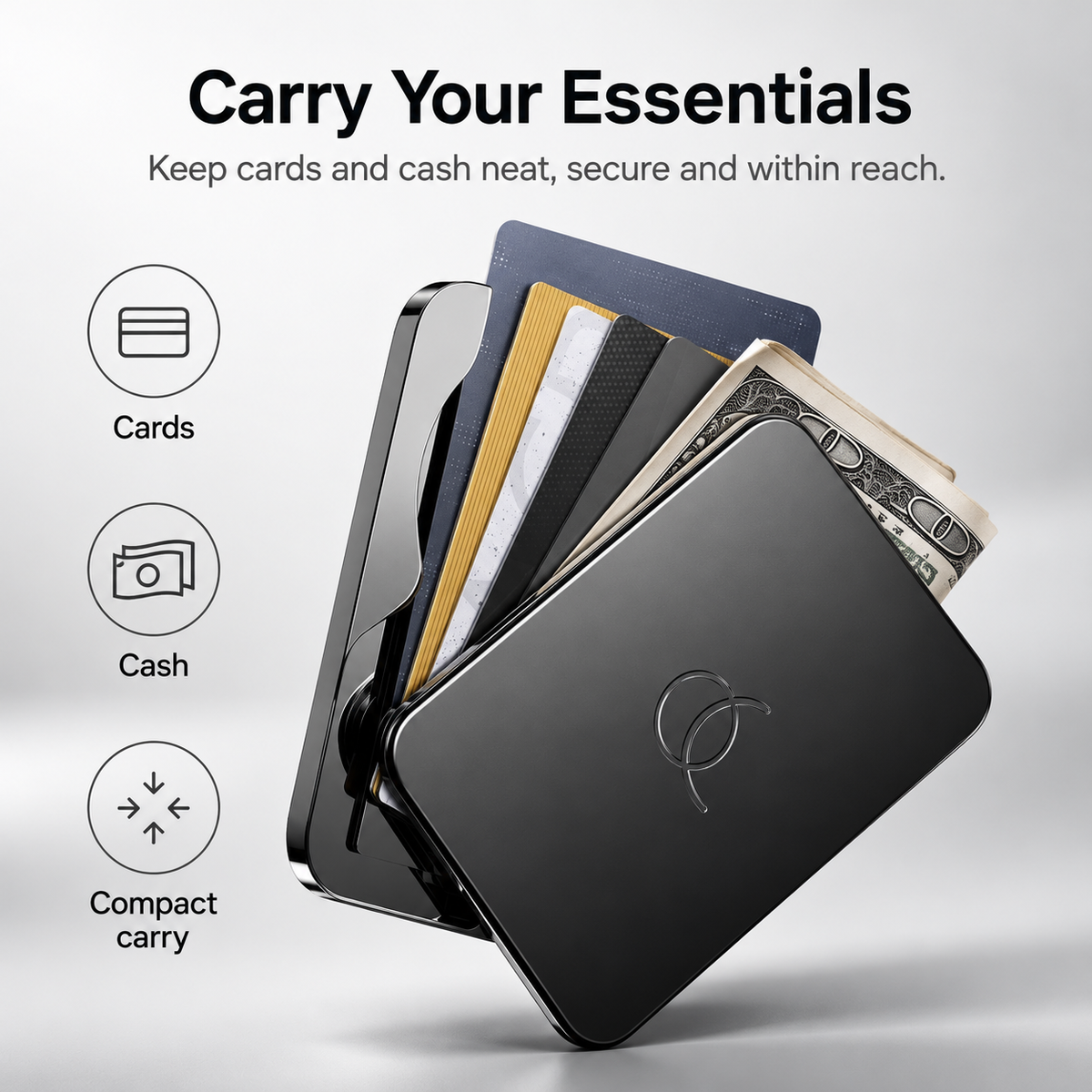 🧲 Snap. Slide. Go. | Slim Metal MagSafe Wallet with Quick Card Access ⚡