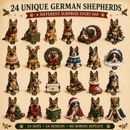 🐾🎄 2026 German Shepherd Advent Calendar – 24 Days of Love, Loyalty & Christmas Cheer