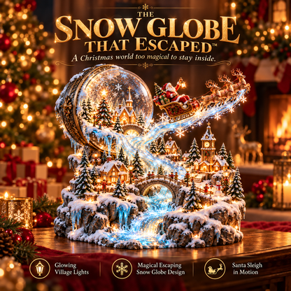 🎄✨ Christmas Magic Collection™ | Lighted Santa Sleigh & Holiday Village Display