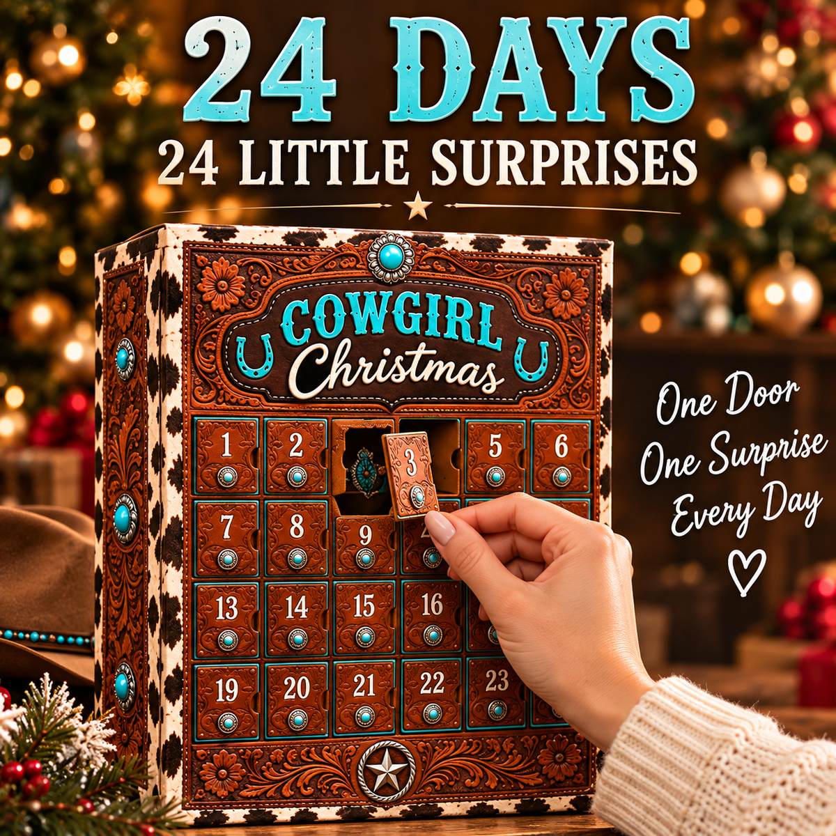 🤠🐎24 Days of Western Christmas Joy – Cowgirl Advent Calendar
