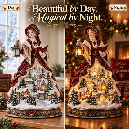 🔥 Last Day 49% OFF |✨🎶 Christmas Carol Belle™ | Victorian Lighted Tabletop Figurine