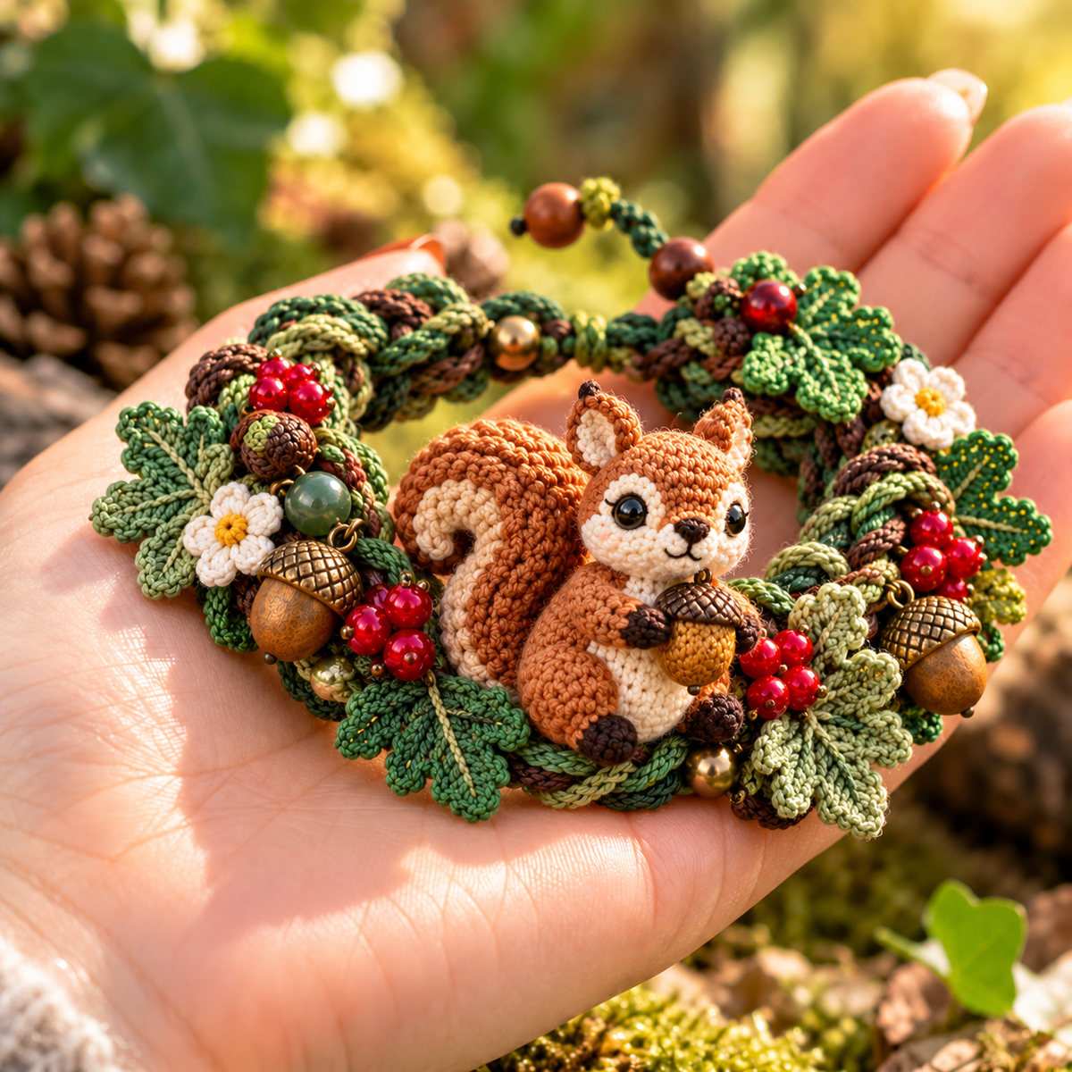 🌿🧶 Forest Friends on Your Wrist | Handmade Crochet Animal Bracelets