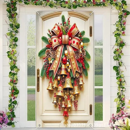 ✨⏳Only $12.99 Last Day Promotion🎄Christmas Santa Door Cover - Front Door Banner Decoration for Winter Holiday Supply✨
