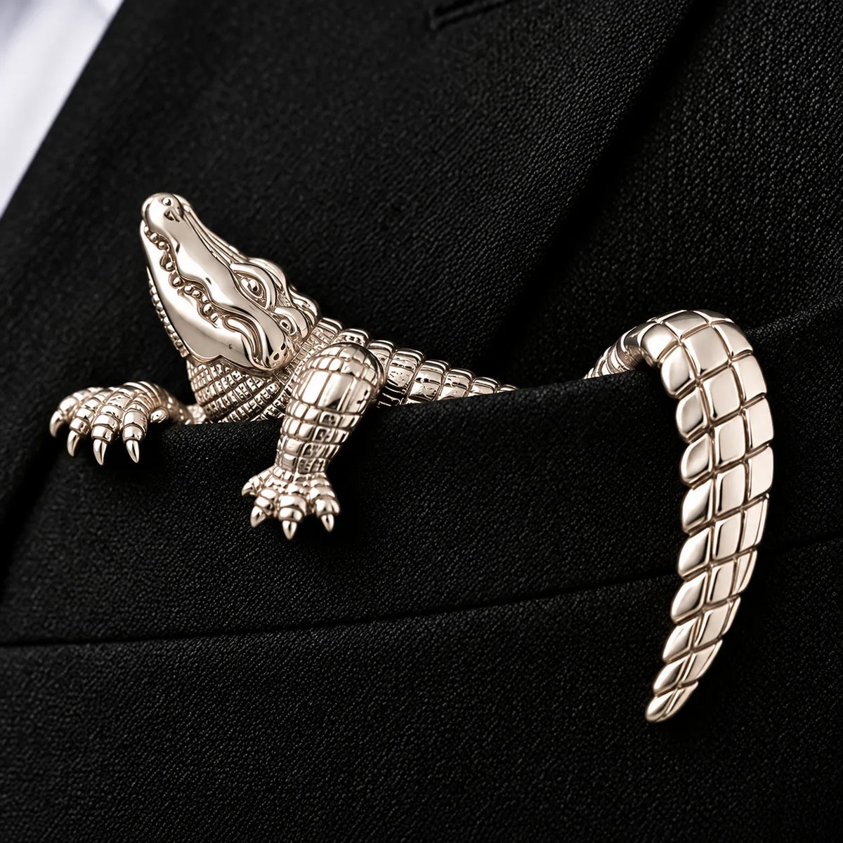 ✨ Sculptural Animal Brooch | A Bold Finishing Touch for Suits & Blazers