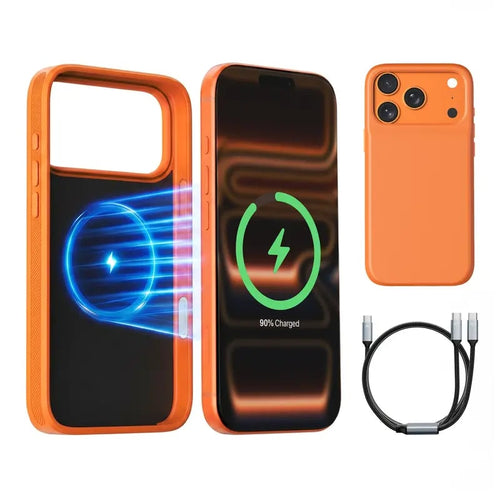 🔋 PinkBird Power Case for iPhone – Slim Protective Battery Case with Dual Charging & Type-C Fast Charge