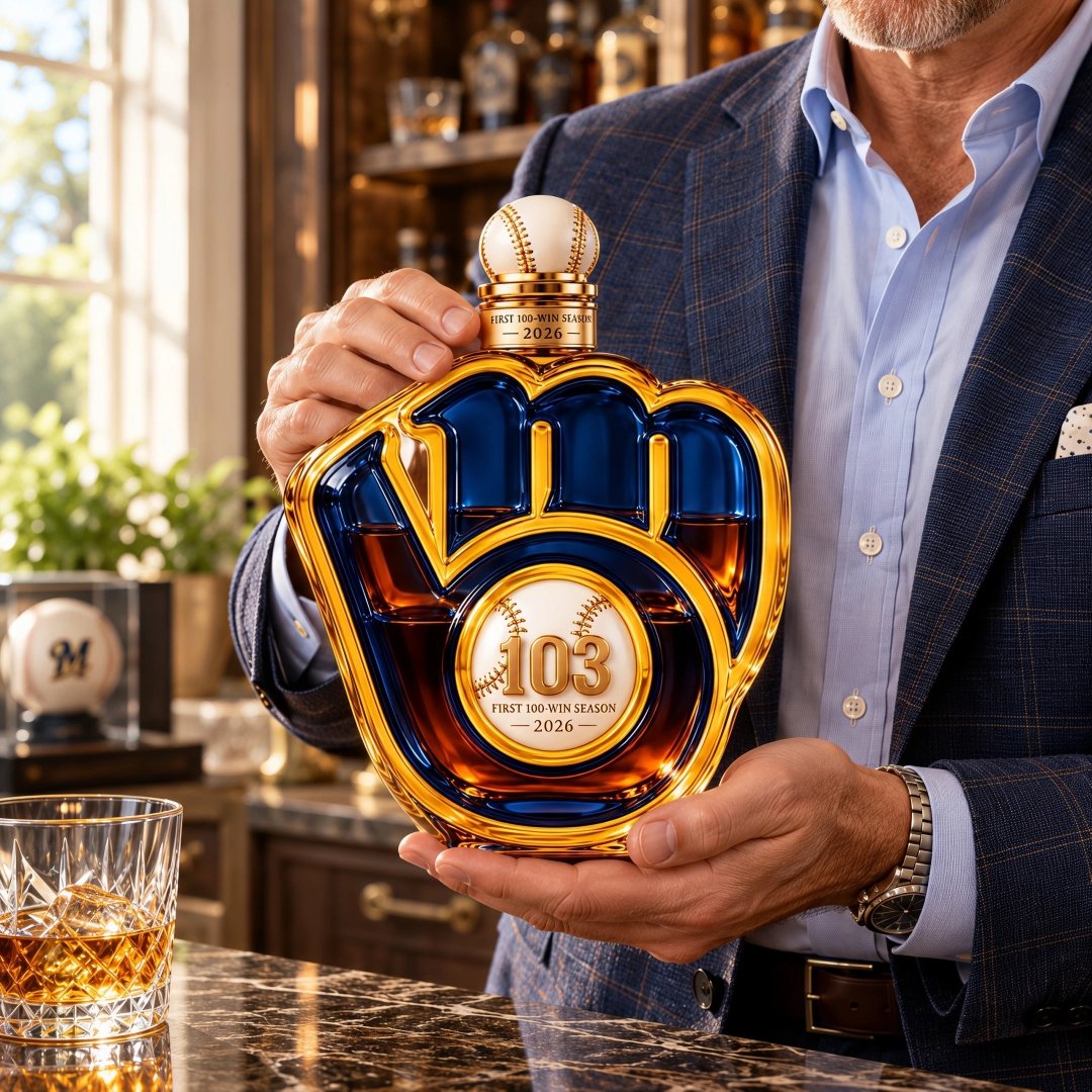🏆⚾ 103 Wins. One Legendary Season. | Brewers Commemorative Decanter