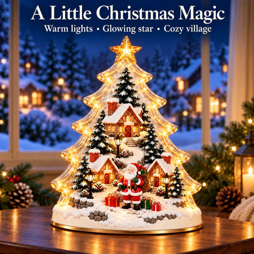 🎄 Christmas Within a Tree ✨ A Glowing Little World of Holiday Magic