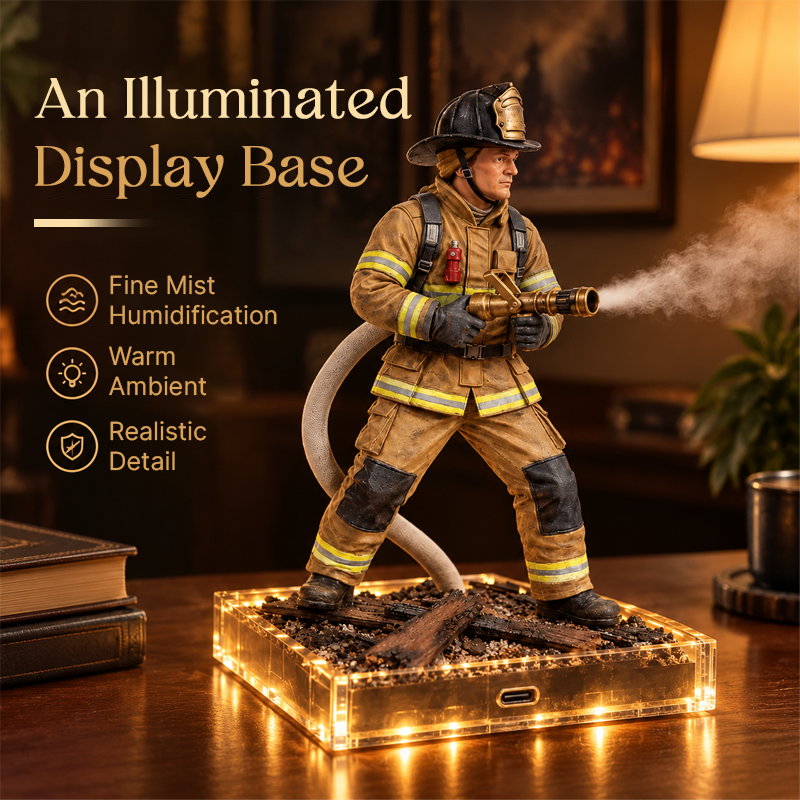 🚒💨 Firefighter Mist Station | Desktop Humidifier
