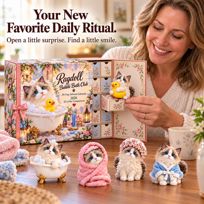 🐱🎄 Ragdoll Bubble Bath Club 24 Day Advent Calendar 2026