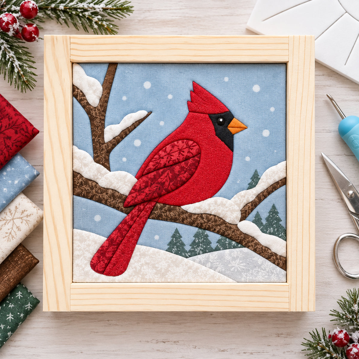 🧵🌸 Fabric Mosaic Escape™ | No-Sew Kinusaiga 3D Art Kit for Adults