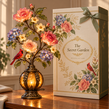 ✨ Everlasting Garden™ | Lighted Rose & Cardinal Decor