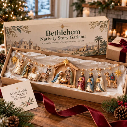 ✝️⭐ Hope Was Born in Bethlehem™ | Christmas Nativity Garland
