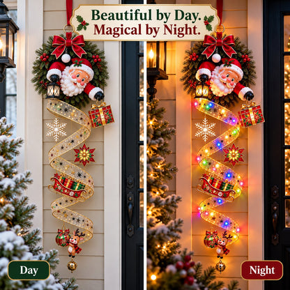 🎄✨ Noel Glasslight™ | Stained-Glass Christmas Door Hanging Decor