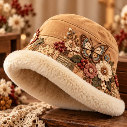 🌸 Winter Garden™ | Cozy Plush-Lined Bucket Hat