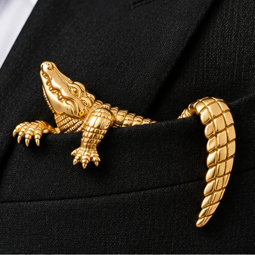 ✨ Sculptural Animal Brooch | A Bold Finishing Touch for Suits & Blazers