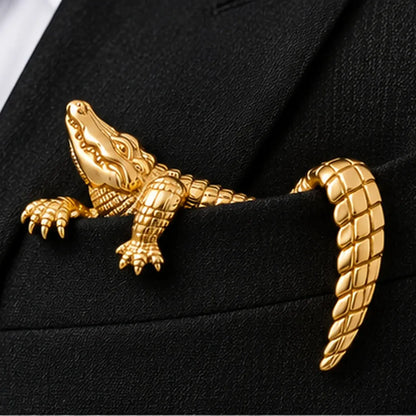 ✨ Sculptural Animal Brooch | A Bold Finishing Touch for Suits & Blazers