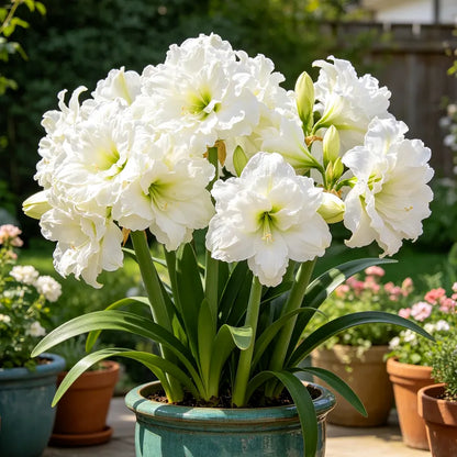 🌺  Giant Double Amaryllis – Bold Indoor Flower Bulbs