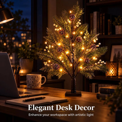 🎄✨ Evergreen Glow™ | Elegant LED Tree Lamp